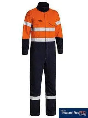 Bisley Workwear Tencate Tecasafe® Plus Taped Two Tone Hi Vis Engineered Fr Vented Coverall BC8086T Metro Workwear.